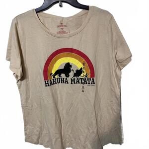 Disney's The Lion King Hakuna Matata Short Sleeve Graphic T-Shirt XL-New